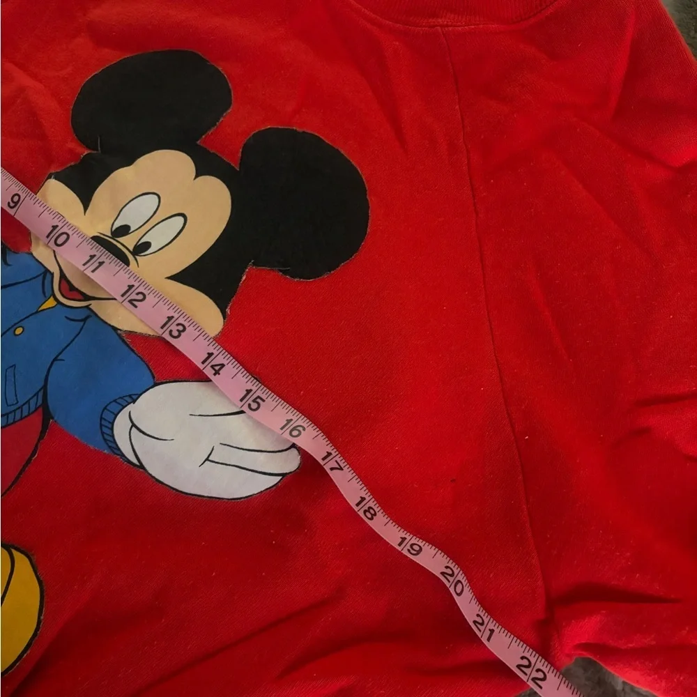 Vintage 1980s handmade iron on Disney Mickey Mouse sweatshirt L/XL collectible - Picture 6 of 6